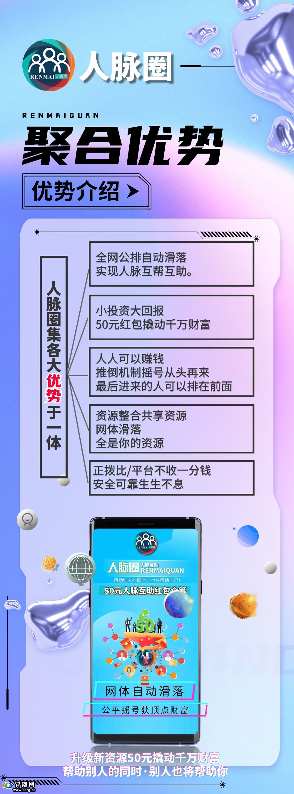 50元撬动千万财富，人脉圈黑马项目！