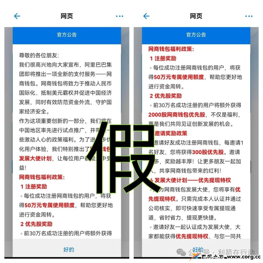 碰瓷马云的“网商钱包”APP骗钱