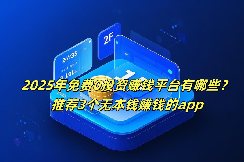 2025年免费0投资赚钱平台有哪些？推荐3个无本钱赚钱的app