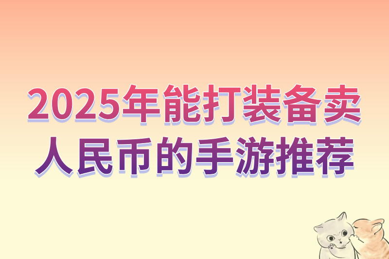 2025年能打装备卖人民币的手游推荐